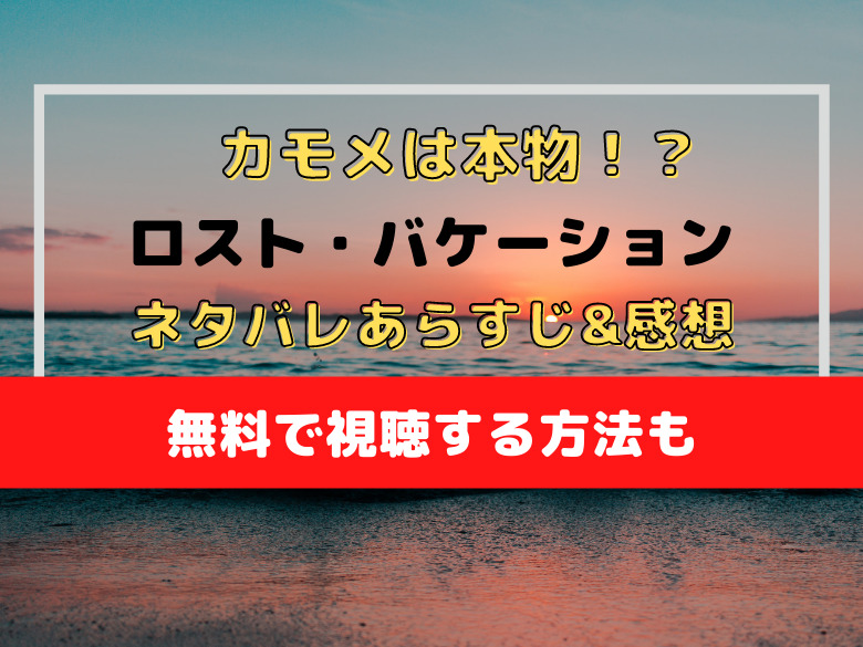 カモメは本物 映画 ロスト バケーション のネタバレあらすじ 感想 無料で視聴する方法も おうち最高